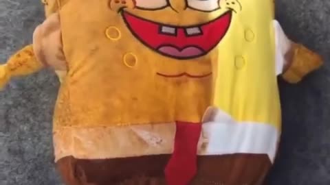 Spongebob looking clean now- satisfactory cleaning