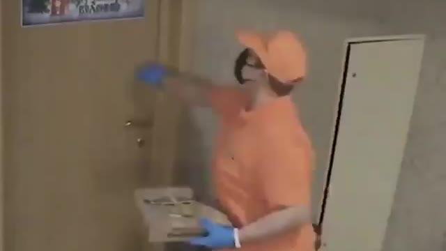Chimpanzee pays for pizza delivery