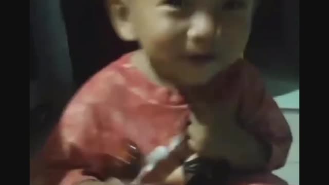 Funny baby cute dancing