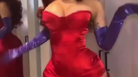 Cardi B Dresses up as Jessica Rabbit for Halloween 2024