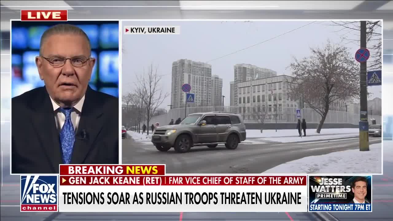 Jack Keane makes major prediction on when Russia will invade Ukraine