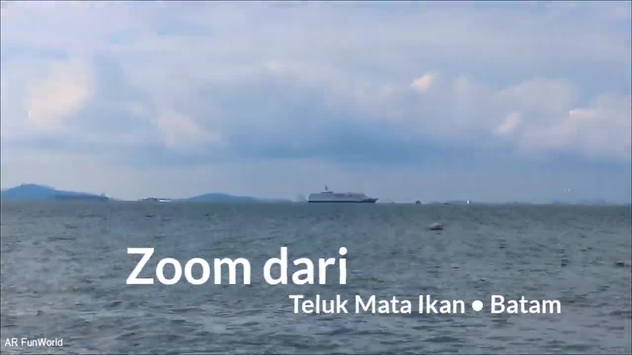 RAPID PENGERANG MALAYSIA View dari BATAM - INDONESIA Pantai TELUK MATA IKAN Nongsa