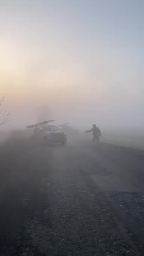 Ukrainians Fire Modified Grad Truck Rocket Trucks