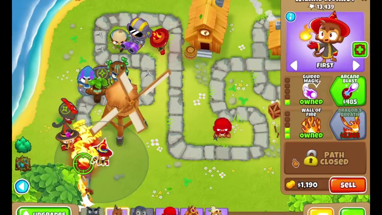 Btd6 Town center Magic monkeys only