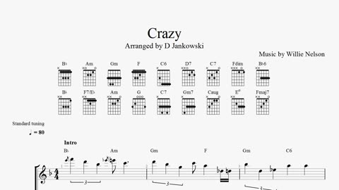 How to play Crazy on guitar