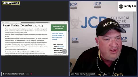 Safety Wars Live 12-29-2023 RIP Ian Punnett, East Palestine, Ohio Update Alec Badlwin