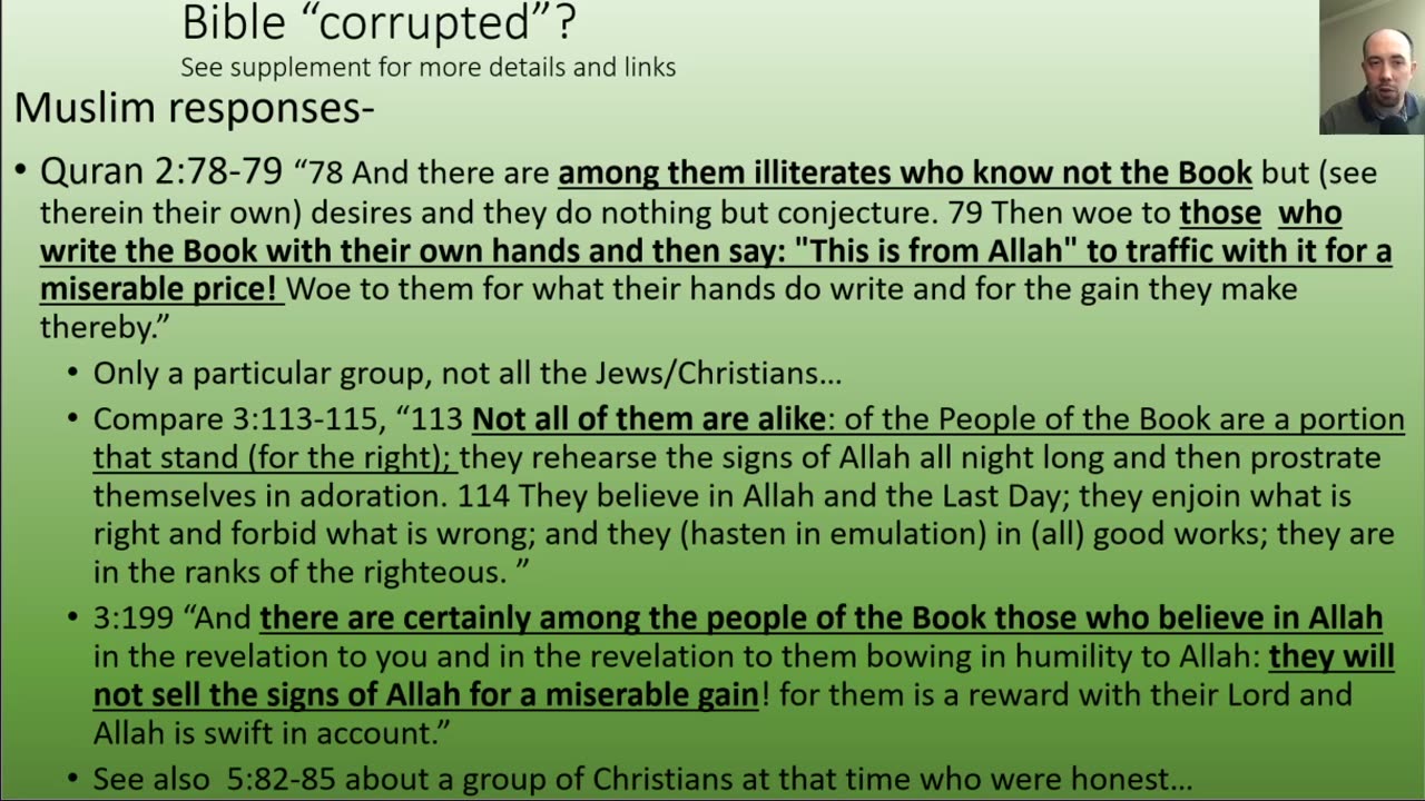 Christian-Muslim Dialog - Was the Bible Corrupted? 6