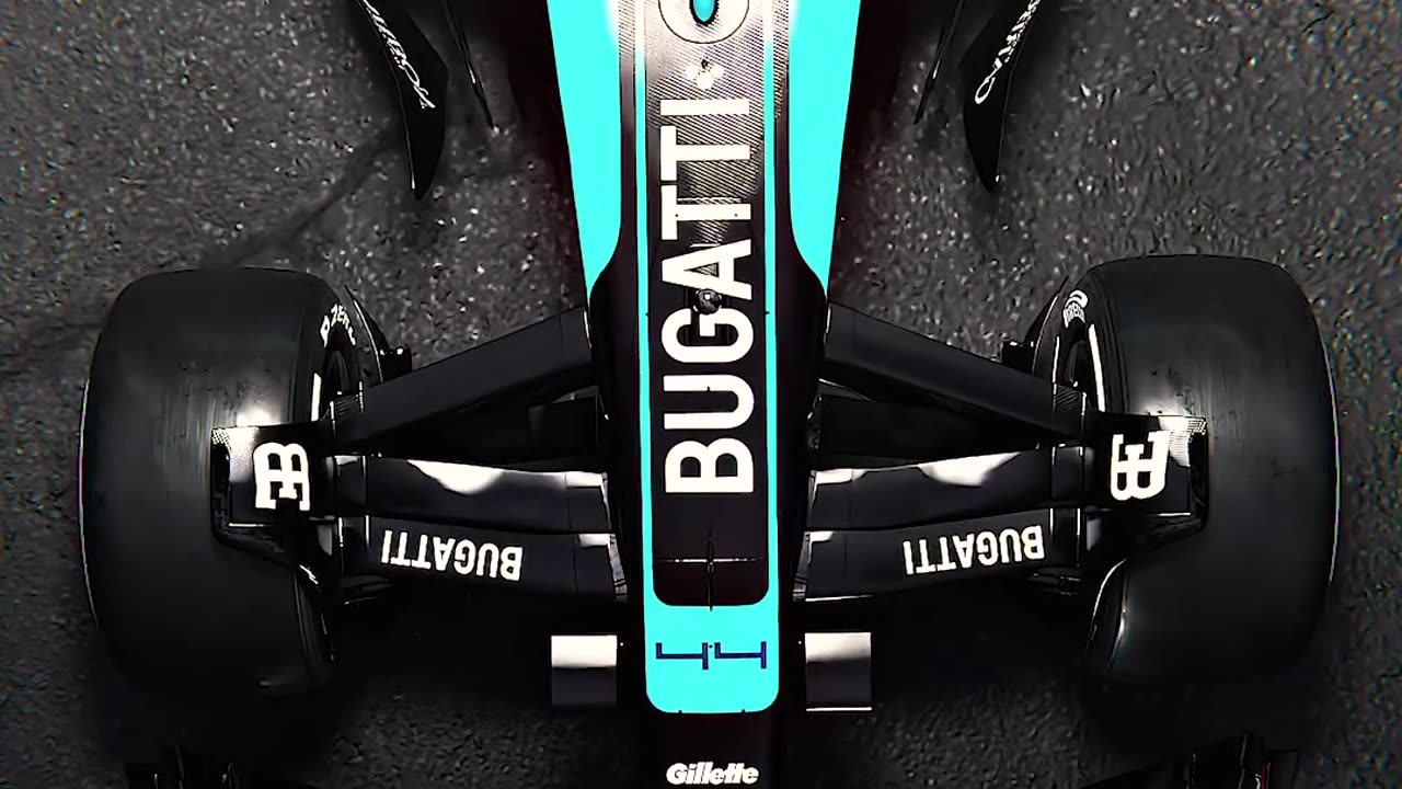 Bugatti in 4k f1 race car