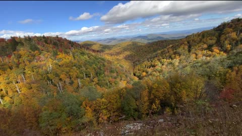 NW NC / Richland Balsam Mountain overlook At 6,053 it is the highest point on the Blue Ridge Parkway