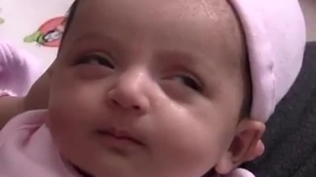 Cute baby sleping funny clips