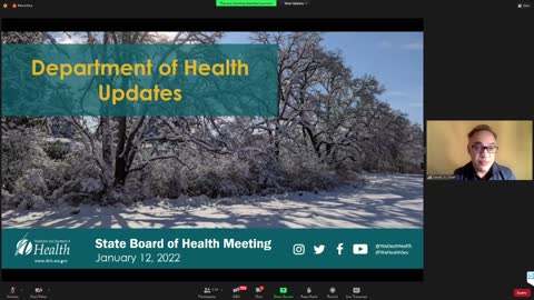 Forced Vaccination and Quarantine Camps in Washington State Health Board Meeting (1-13-22)