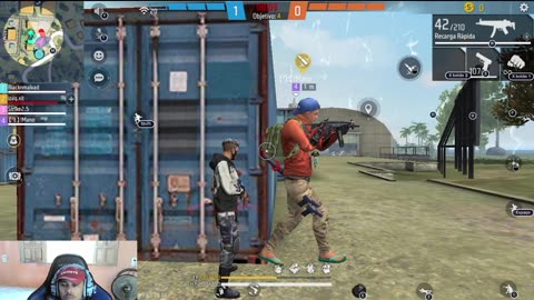Free fire jogando apos atualização