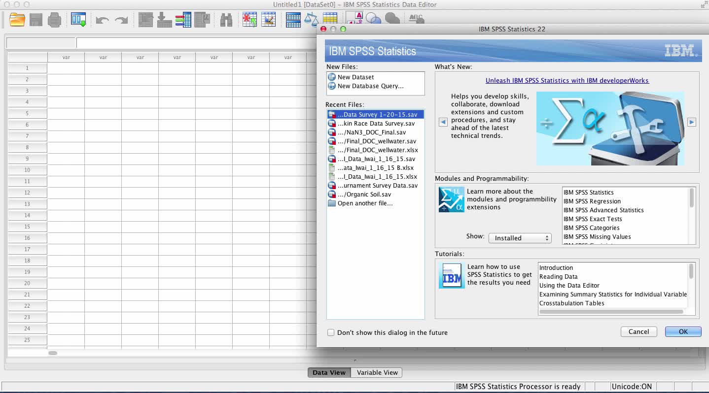 Tips for Getting Started in SPSS