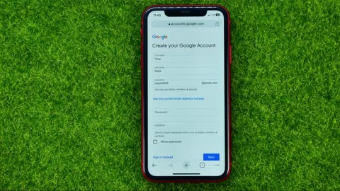 How to create Gmail account using your mobile phone