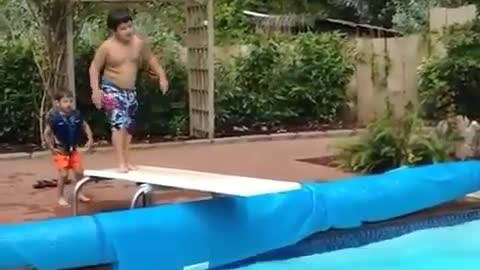 A unique way to dive