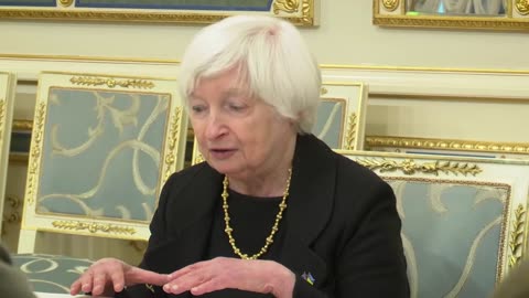 U.S. Secretary of the Treasury Janet Yellen met Zelensky.