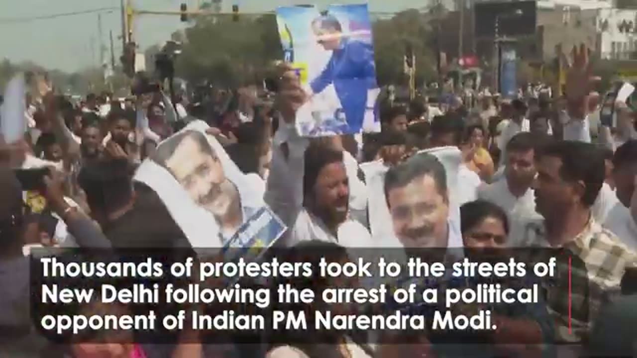 Protest in India After Modi's Political Opponent Arrested