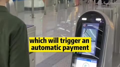 Palm Payment tech on Beijing Subway