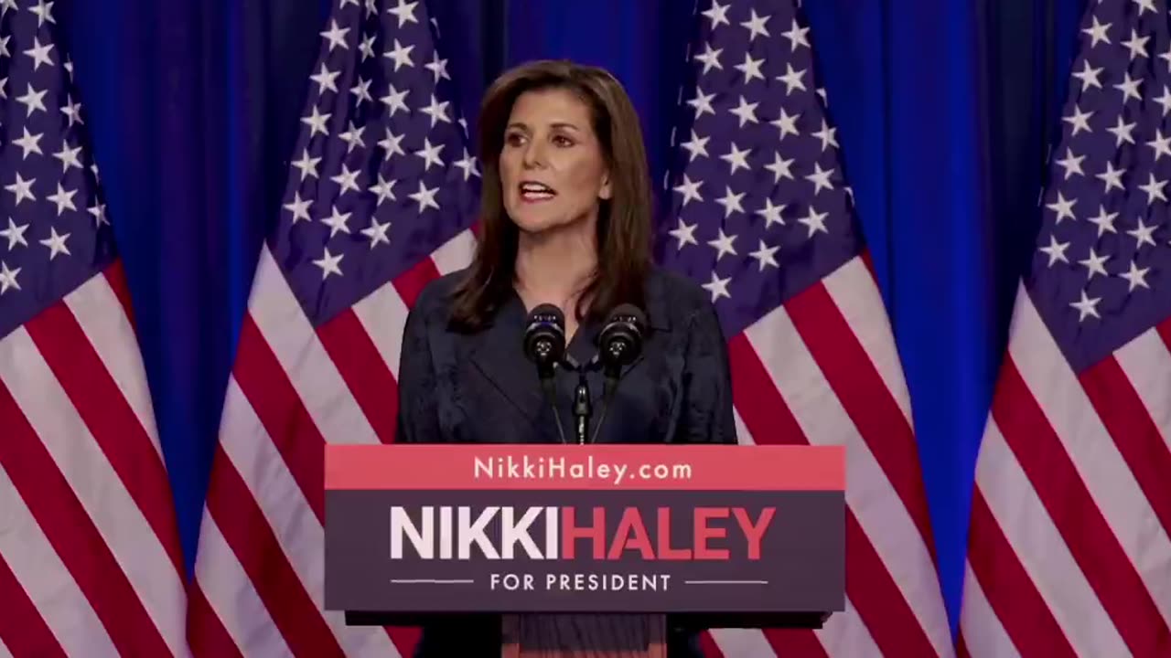 Nikki Haley on the verge of tears during her Greenville speech