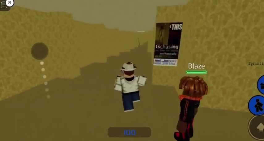 The backrooms Roblox gameplay