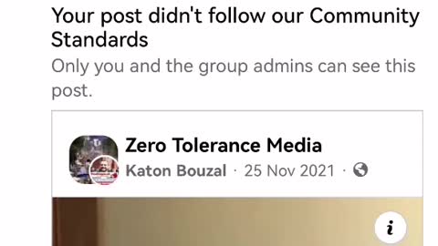 Facebook restricte my account for misinformation again