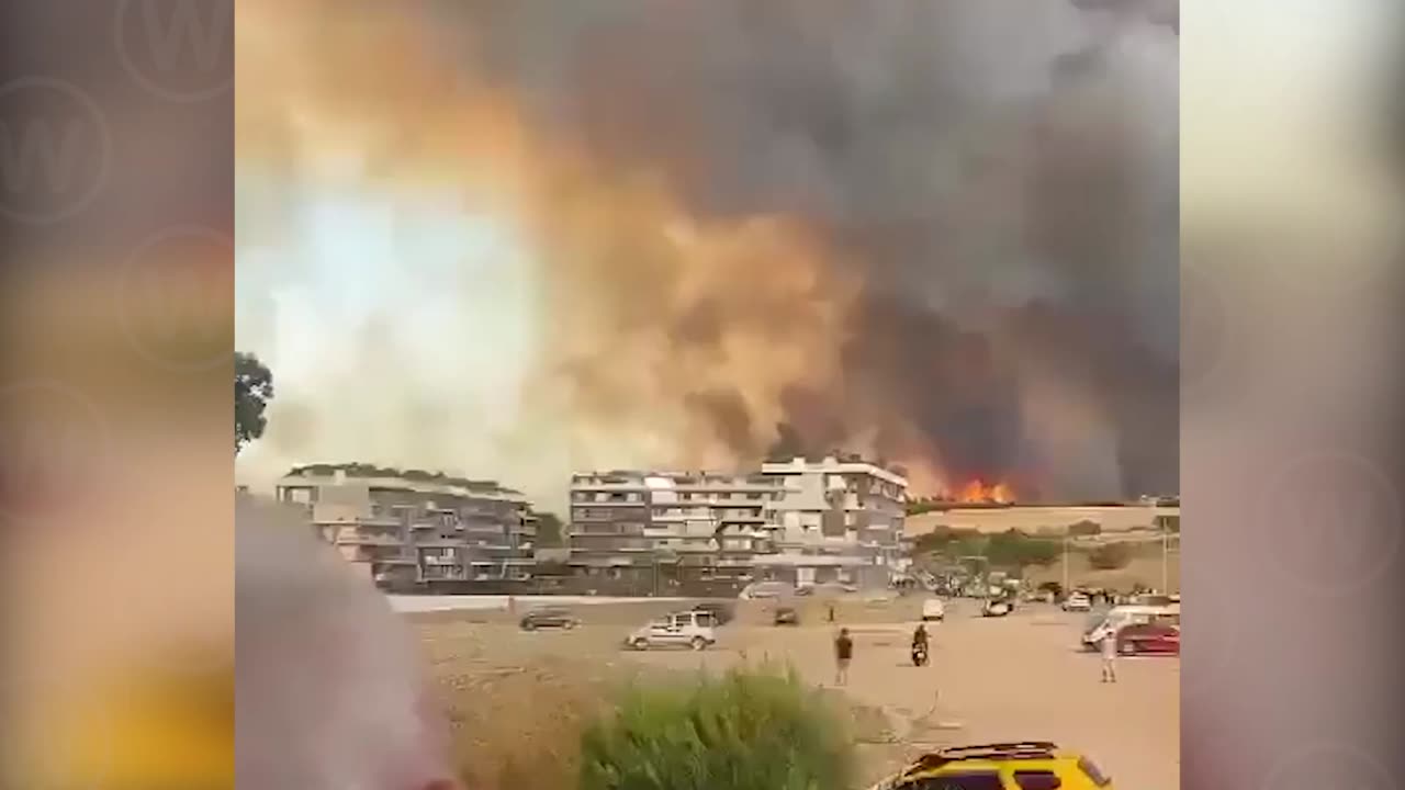 Turkey Covered in Flames! Wildfire destroys all life in Çanakkale, Türkiye - COINCIDENCE???