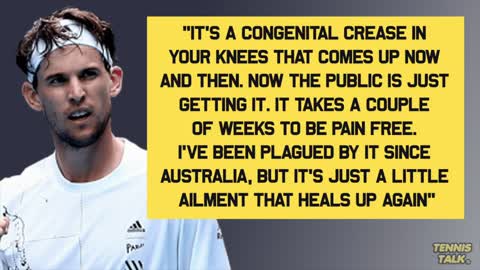 Dominic Thiem Injury UPDATE Ahead of Madrid Open Tennis News