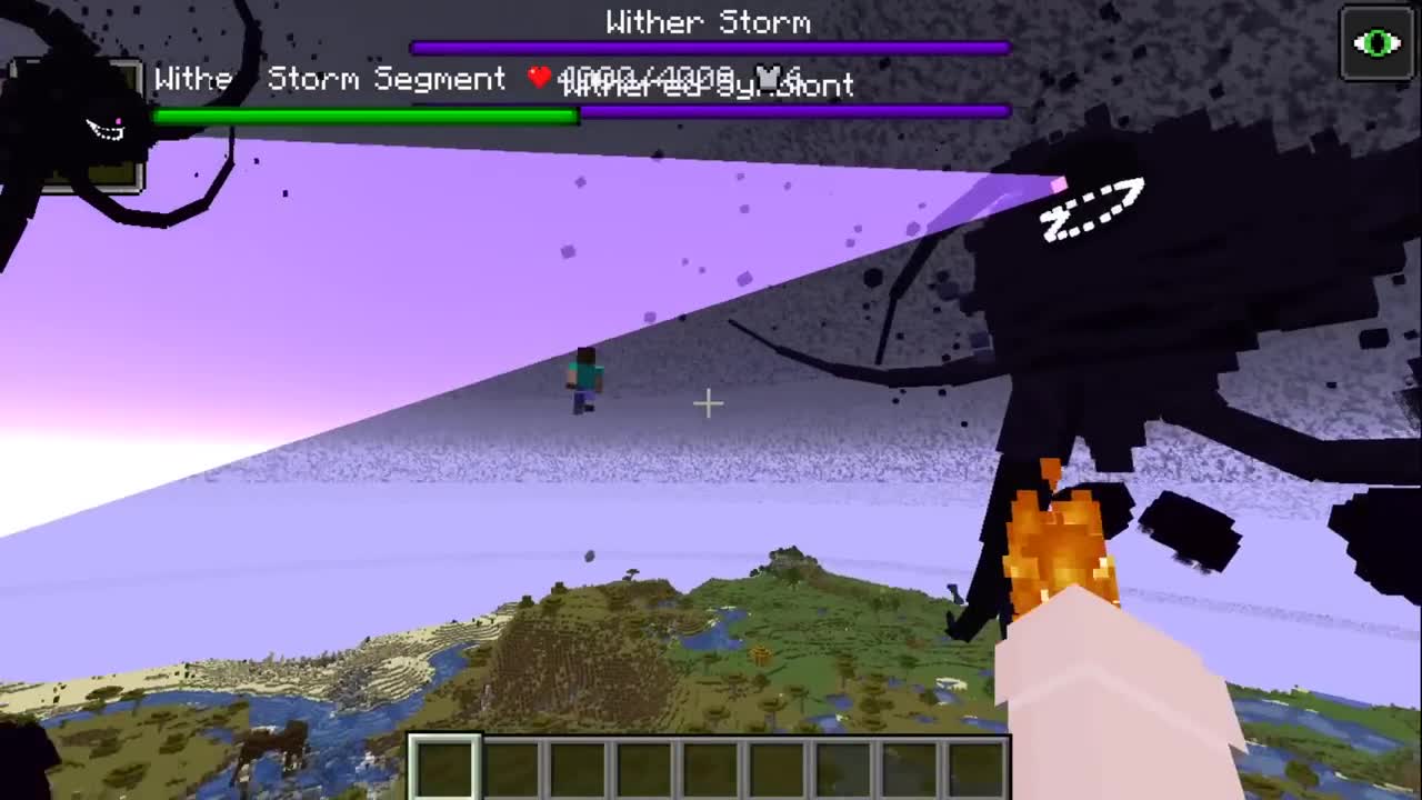 Herobrine vs Wither Storm 7 STAGE in minecraft part 6 creepypasta10