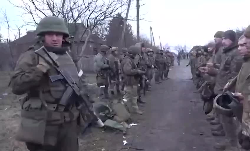 Ukrainian forces surrender in mariupol #11