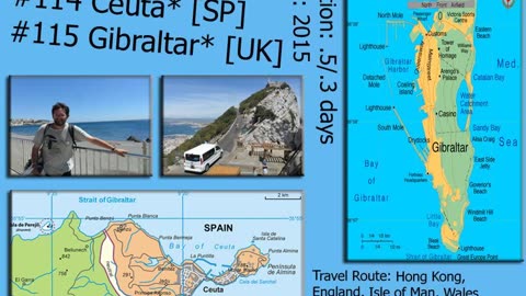 Geo-Jigsaw: #114-#115 Ceuta* [SP], Gibraltar* [UK]