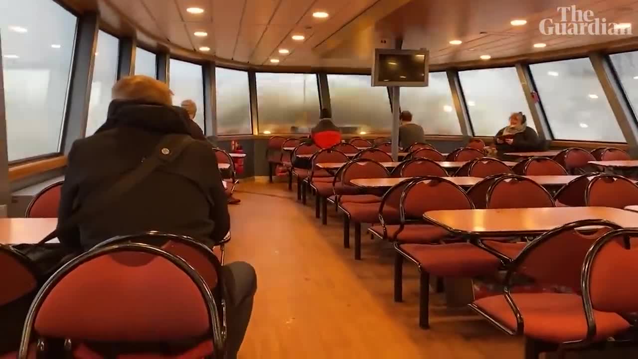 Huge wave shatters ferry window as Storm Ylenia batters Germany