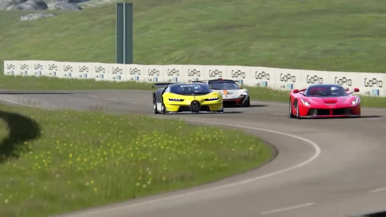 Bugatti Vision GT vs Super Cars at Highlands