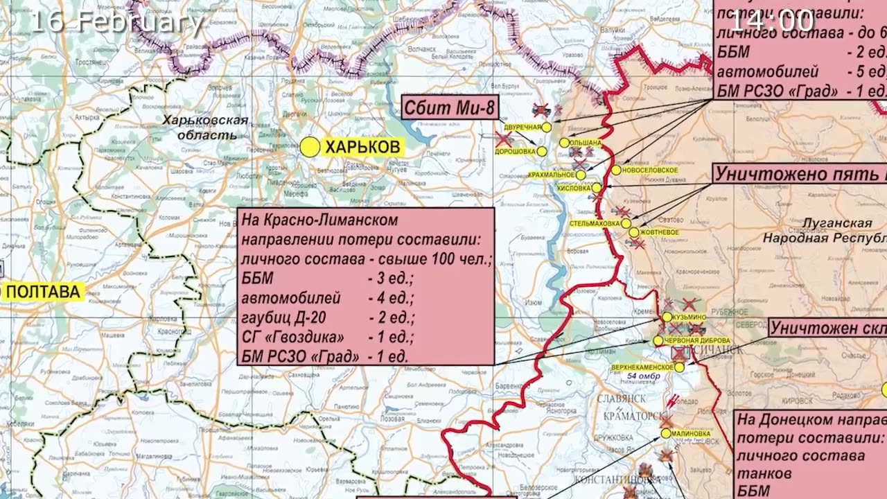 Russian Defence Ministry report on the progress of the SMO Areas