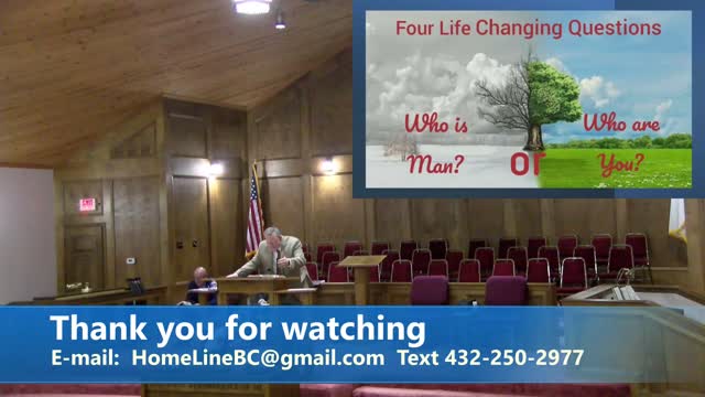 Pastor Robb Foreman // Four Life Changing Questions (part 2) // 1/30/2022