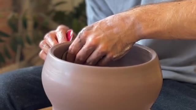 I was happy with this one #pottery #satisfying #asmr