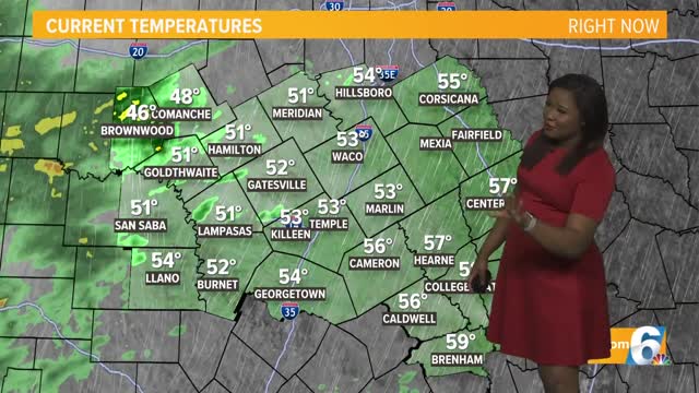 A Couple More Rounds of Rain, Few Storms Before More Seasonable Temperatures Return Central Texas
