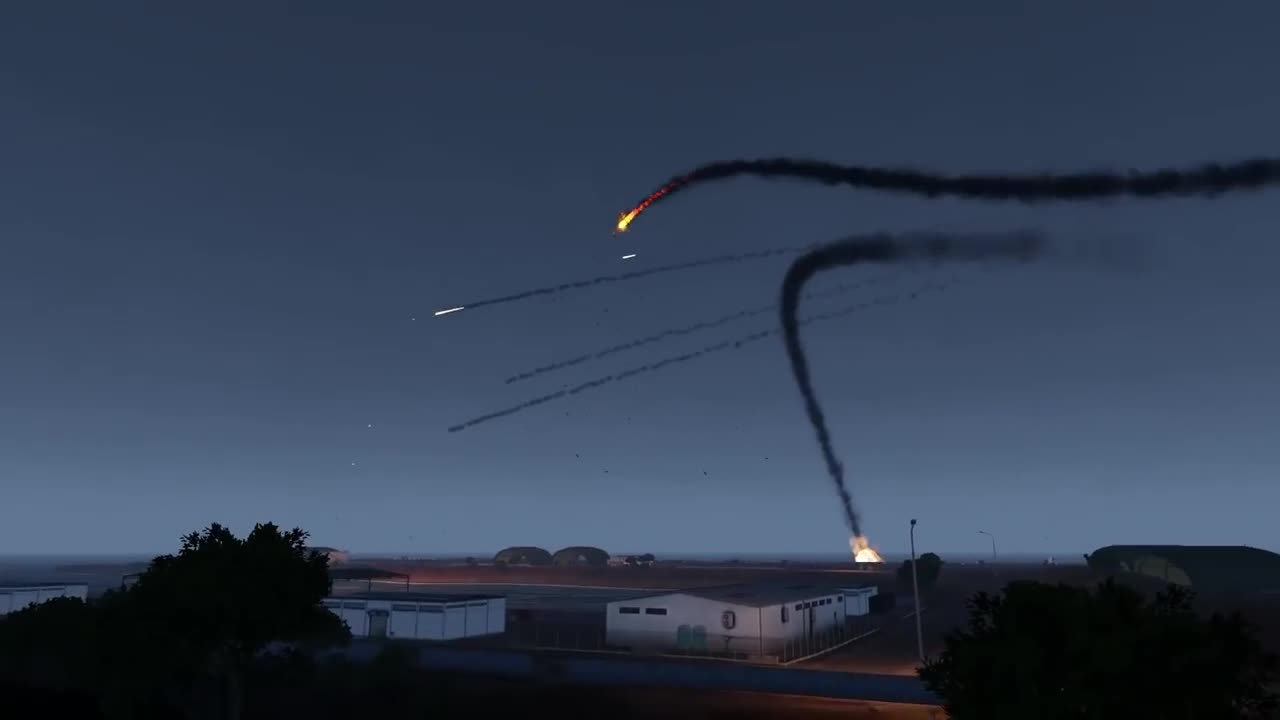 Air Defense System Shooting Down Incoming Jets - C-RAM CIWS in Action - F-35 A-10 - Simulation9