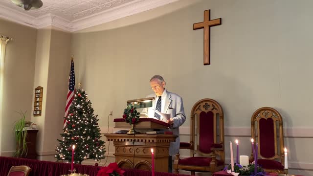 Sunday Sermon, Cushman Union Church, 12/04/2022