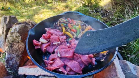 Cheese Beef XL Sandwich Cooking