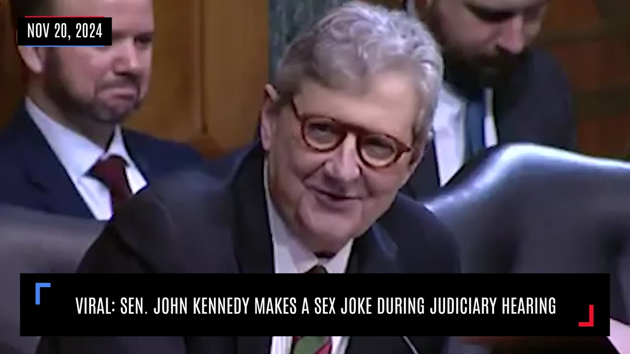 WATCH: Senator John Kennedy Makes VIRAL Sex joke During Judiciary Hearing