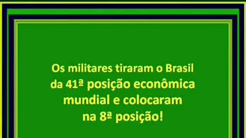 Regime militar Foi o melhor Período do Brasil