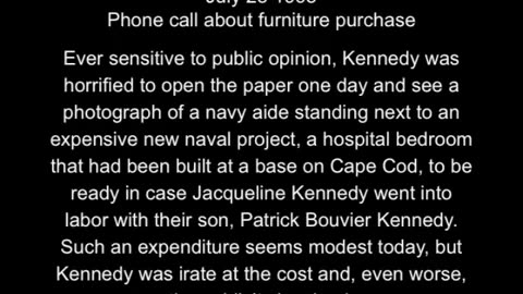 JFK pissed about furniture #ToreSays