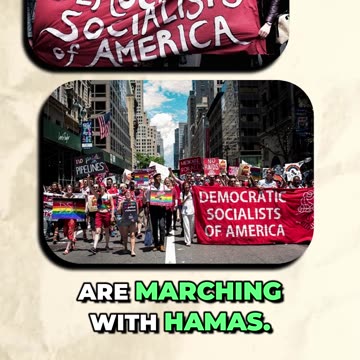 The Democrat Socialists of America are marching with Hamas!