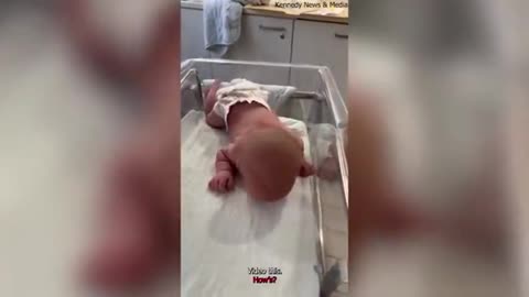 THESE NEW BABIES ARE DIFFERENT - NEWBORN 3 DAYS OLD LIFTS HER HEAD AND TRIES TO CRAWL