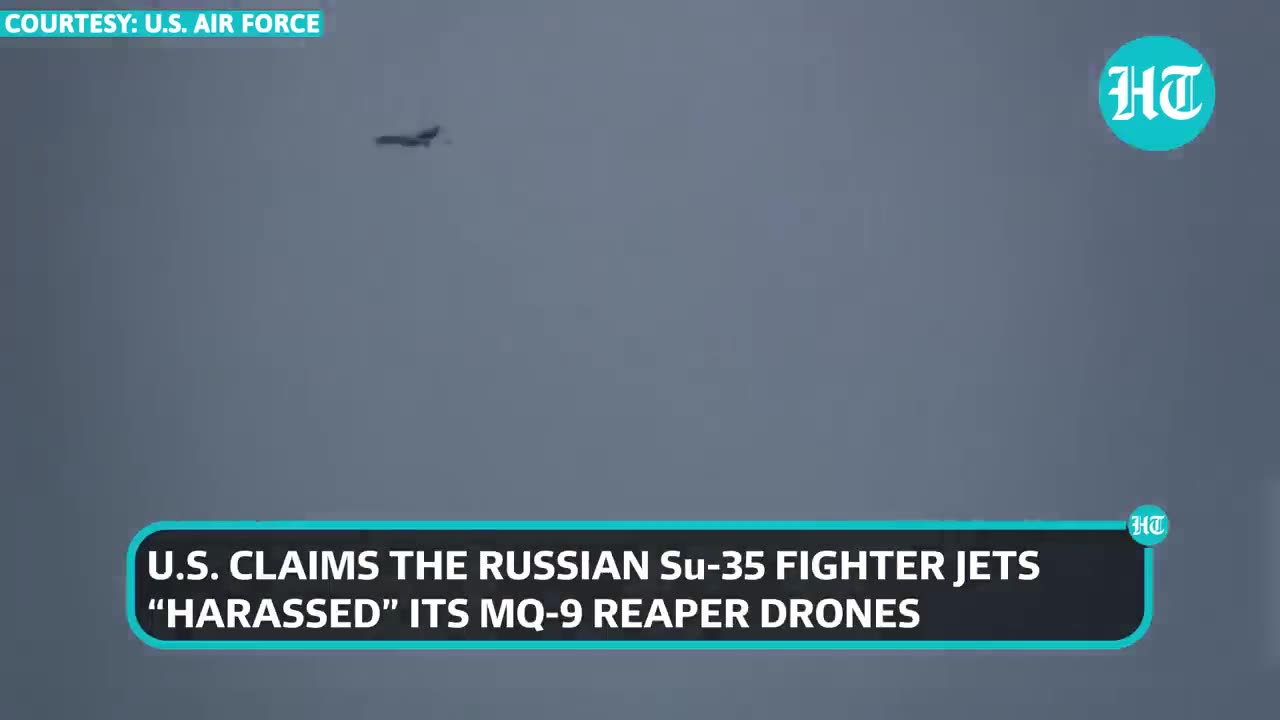 Watch: Russian Su-35 Jets Release Flares Near U.S. Drones Over Syria; Washington Claims ‘Harassment