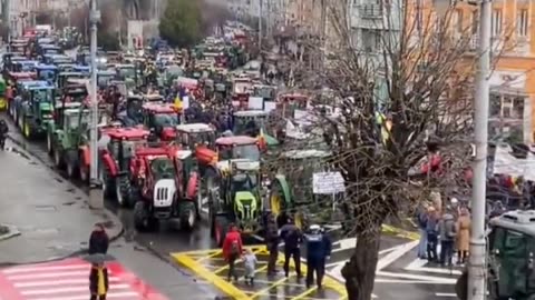 Farmers hit the streets over Cut Price,Tax Free Ukrainian Grain