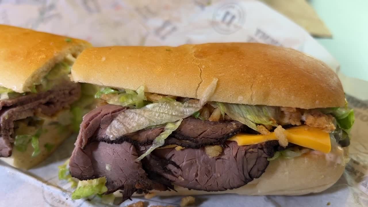 NEW All-American Beefy Crunch Roast Beef Sandwich from Jimmy John's