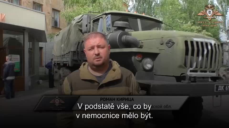 Ruští občané dopravili humanitární pomoc do nemocnice do Doněcka