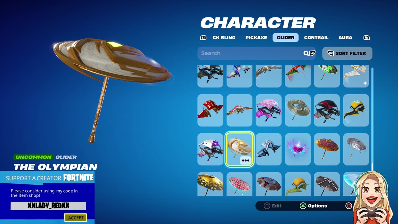 FREE Uncommon Glider THE OLYMPIAM-Fortnite