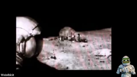 Lunar Base Revealed In Apollo Image~Apollo16 Habitat Building Space Ship And Extra Personnel On The Moon